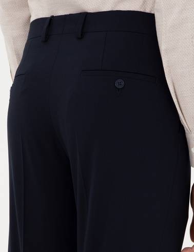 Lacivert Slim Fit Kumaş Pantolon