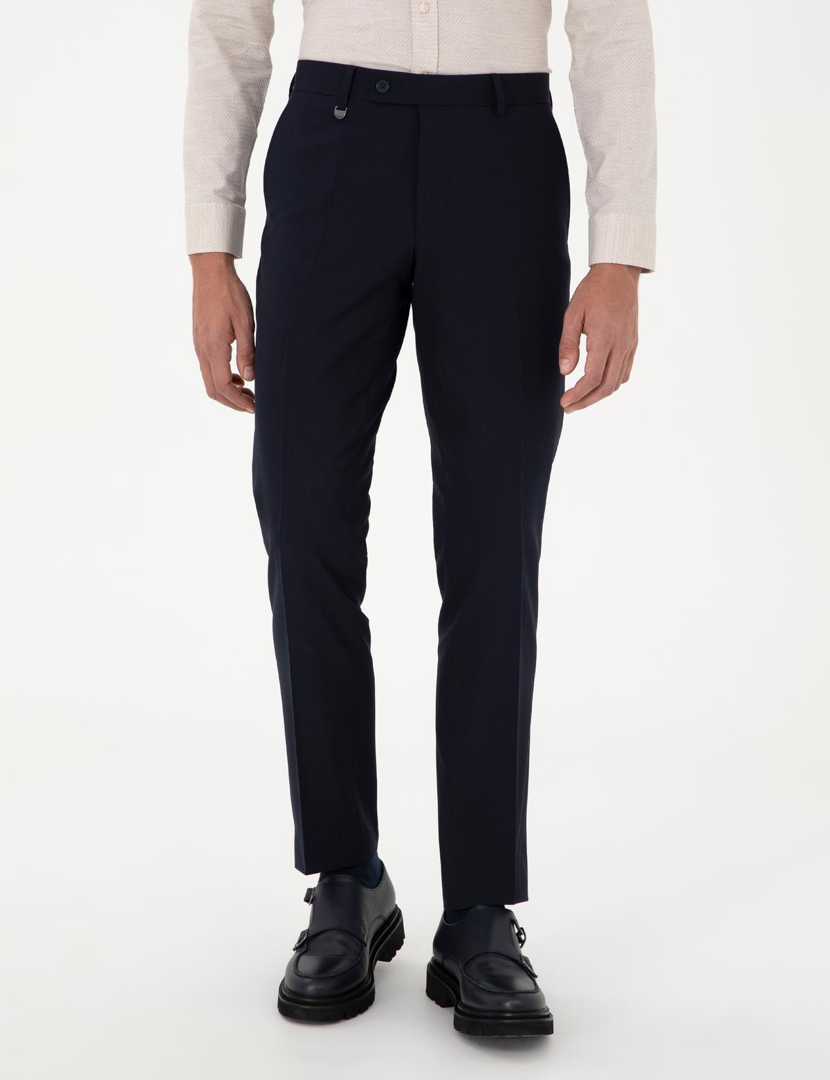 Lacivert Slim Fit Kumaş Pantolon - 50302421045