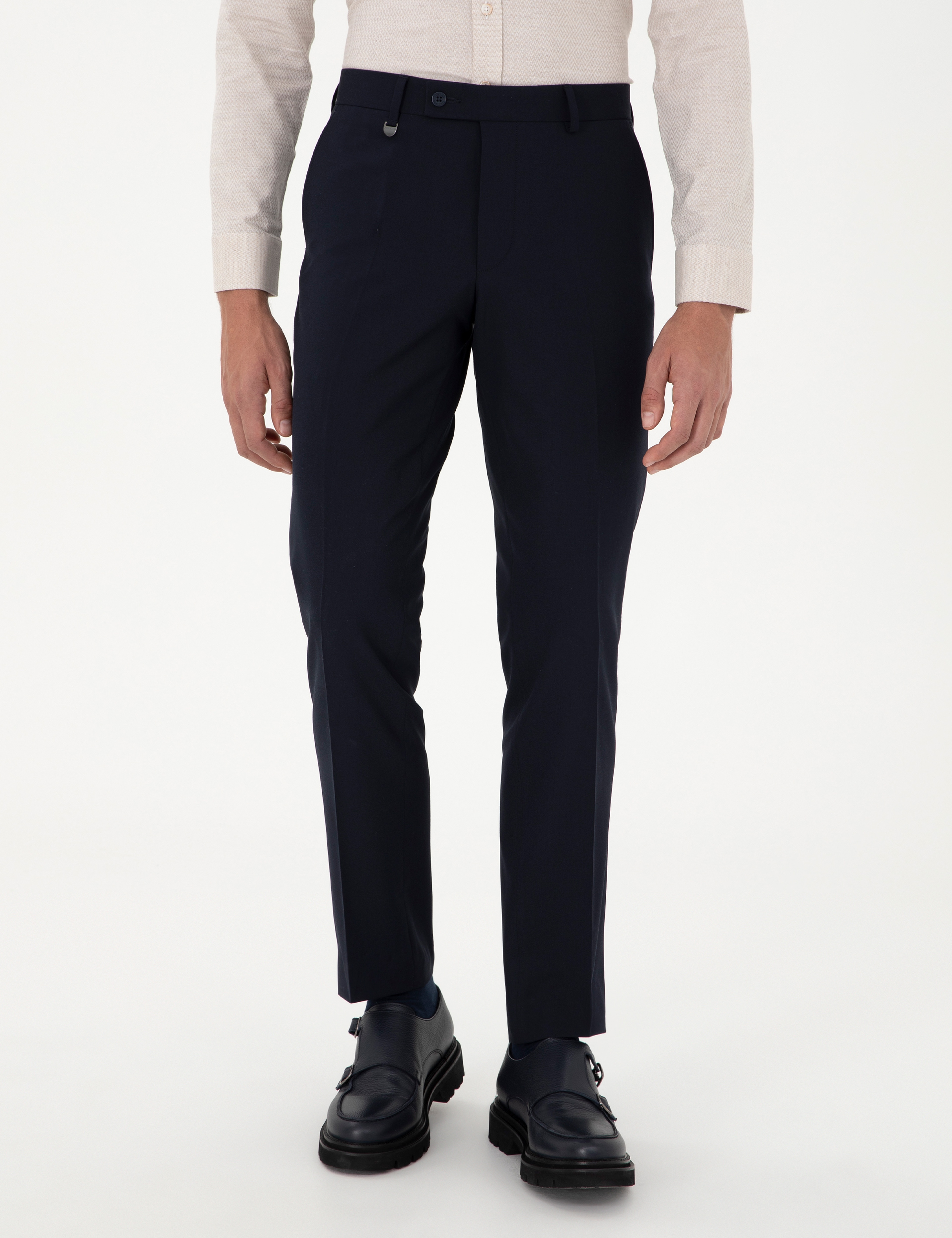 Lacivert Slim Fit Kumaş Pantolon - Image 2