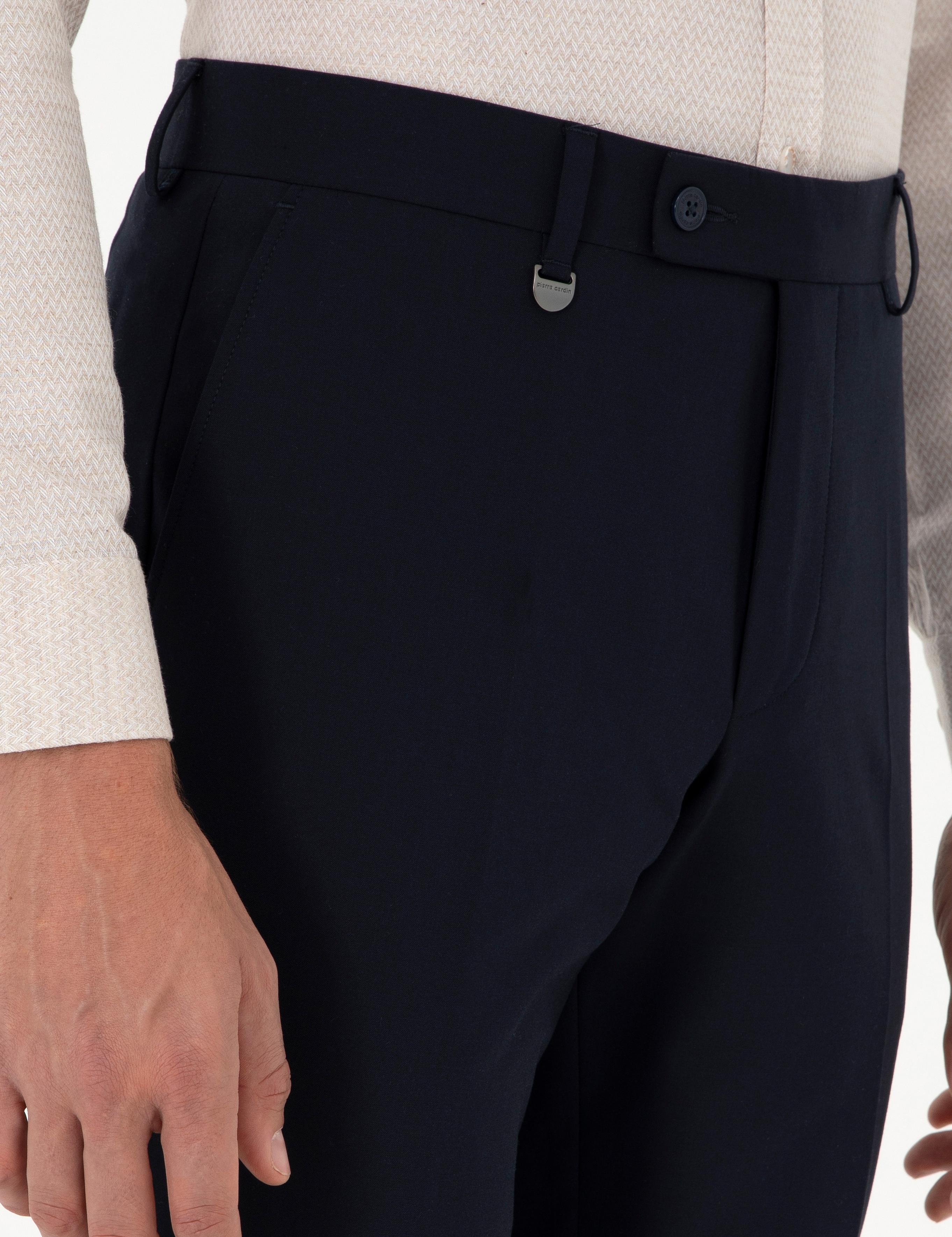 Lacivert Slim Fit Kumaş Pantolon