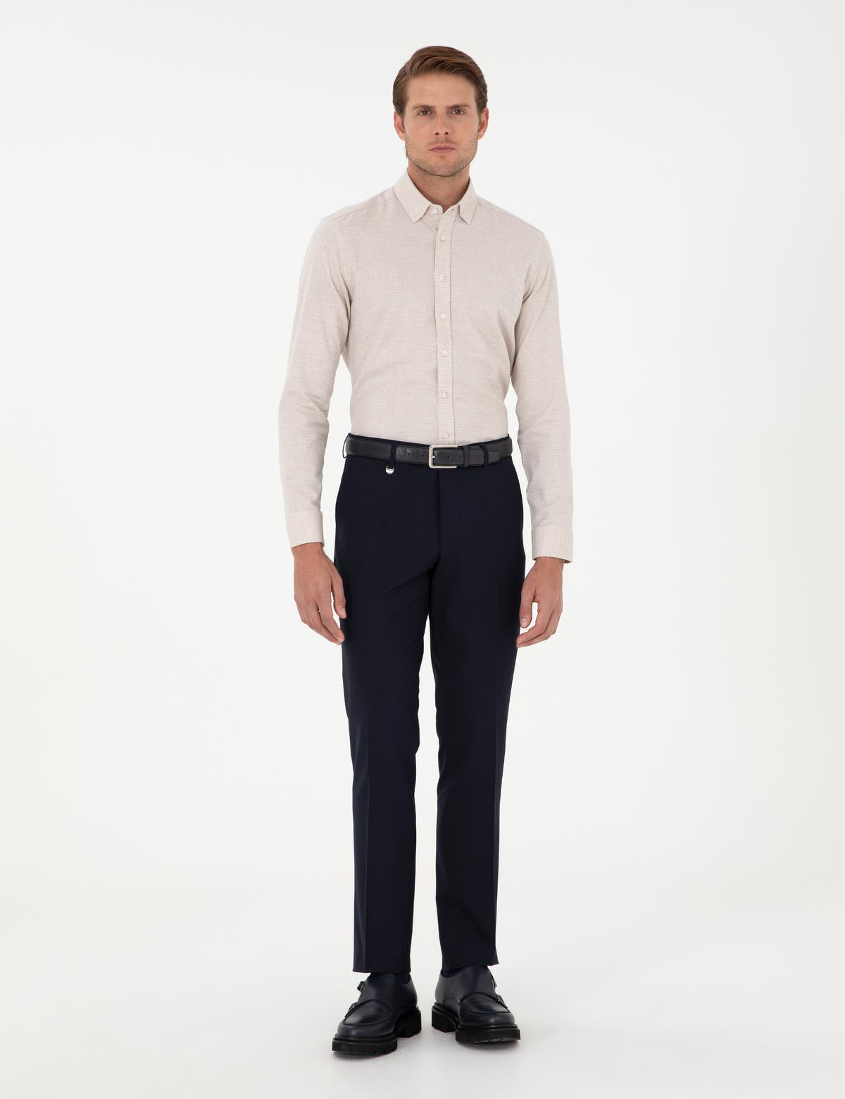 Lacivert Slim Fit Kumaş Pantolon - 50302421045