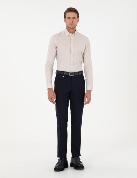 Lacivert Slim Fit Kumaş Pantolon - 50302421045