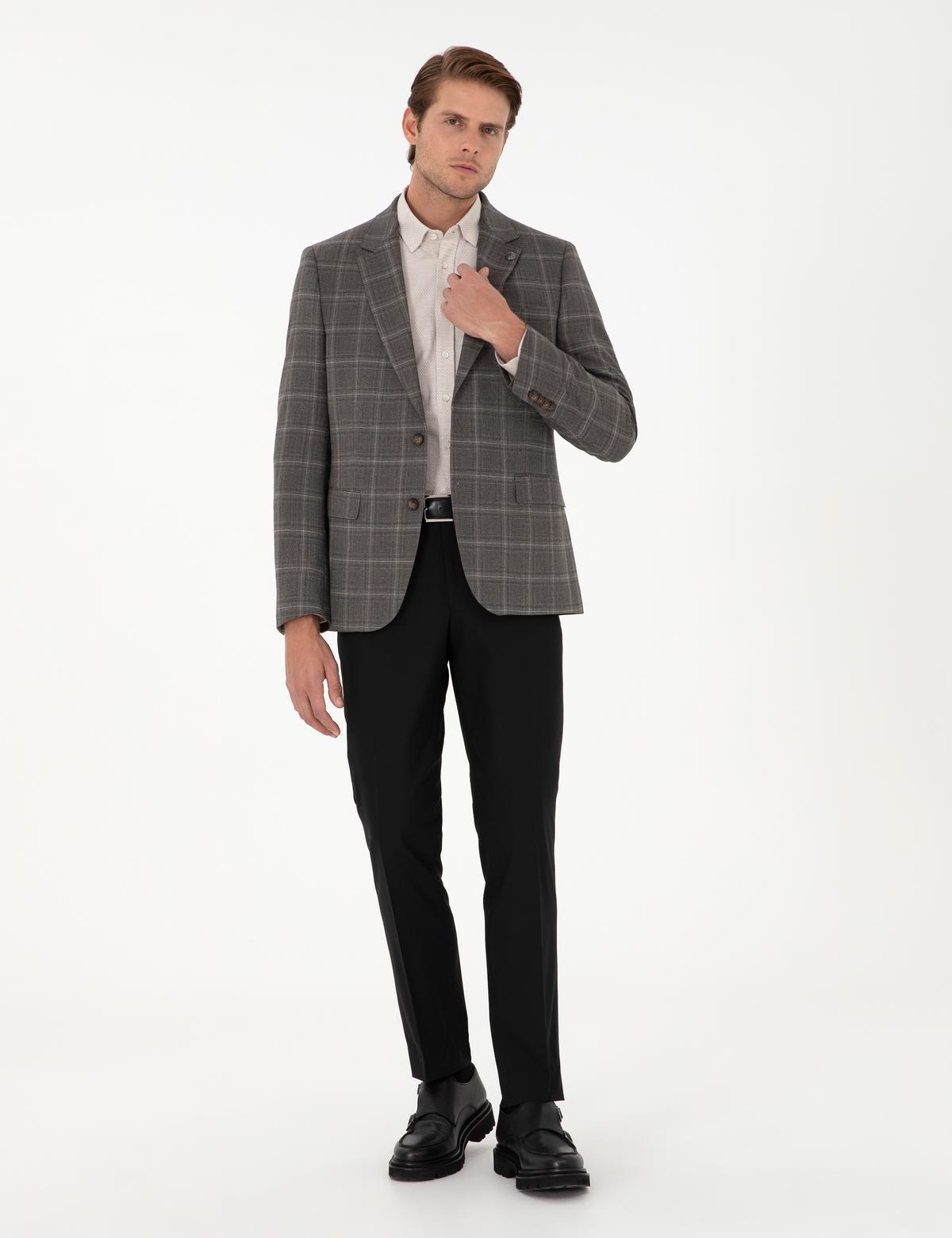 Siyah Slim Fit Kumaş Pantolon - 50302421018