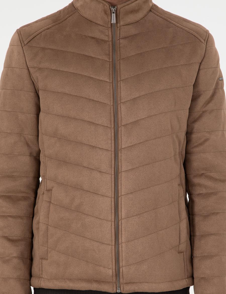 Vizon Suni Deri Ceket