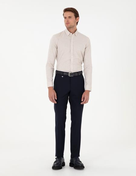 Lacivert Slim Fit Kumaş Pantolon - 50302421045