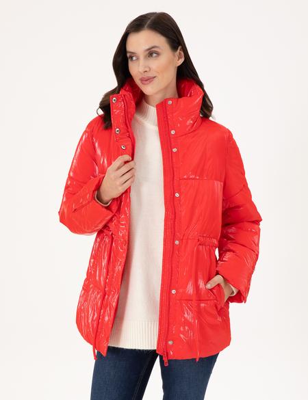 Kırmızı Parlak Mont - 50290326032