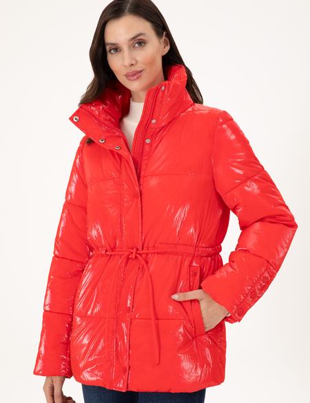 Kırmızı Parlak Mont - 50290326032