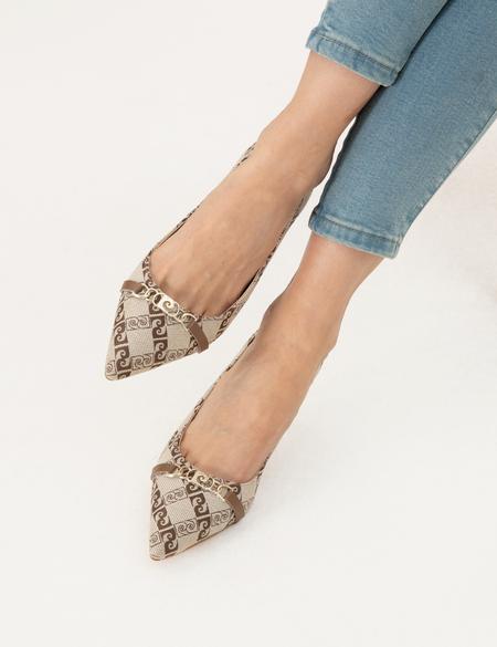 Bej Topuklu Ayakkabı - 50295561019