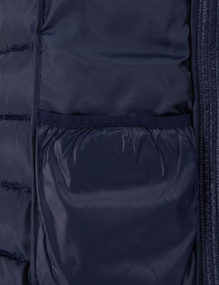 Lacivert Kapüşonlu Kapitone Mont - 50297332028