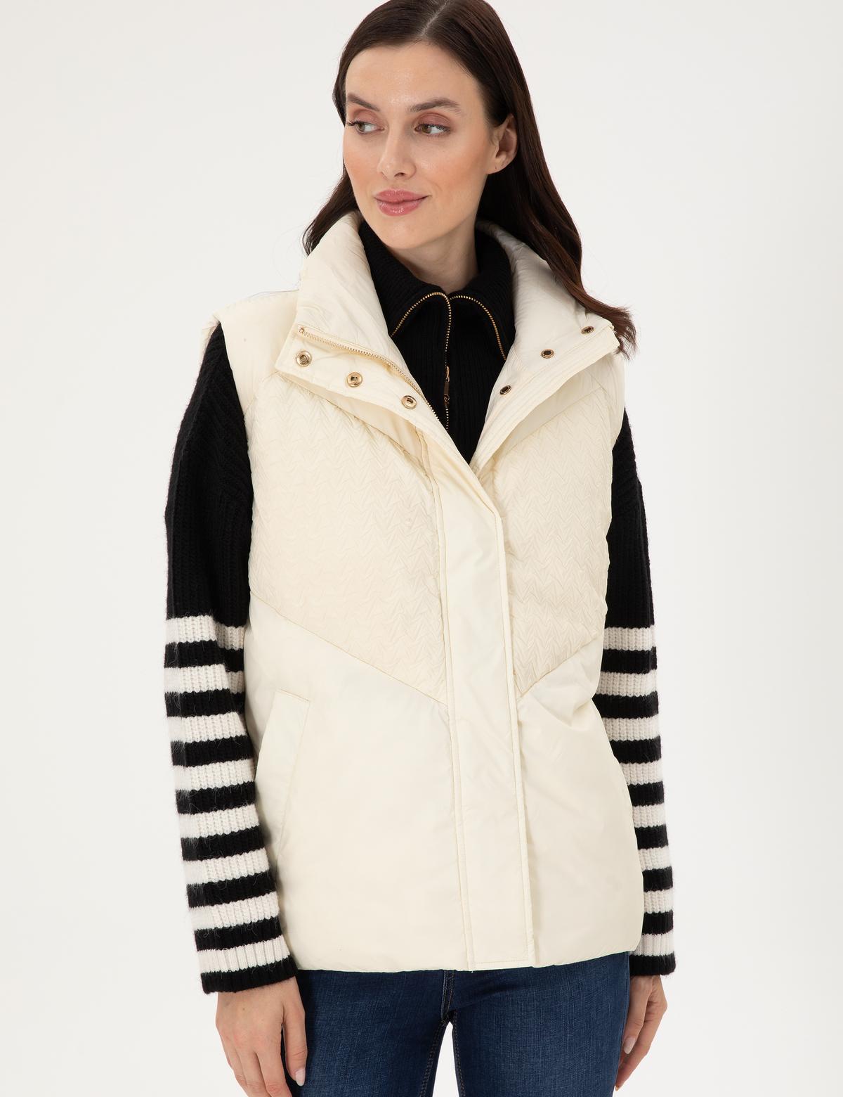 Ekru Yelek - 50290335028