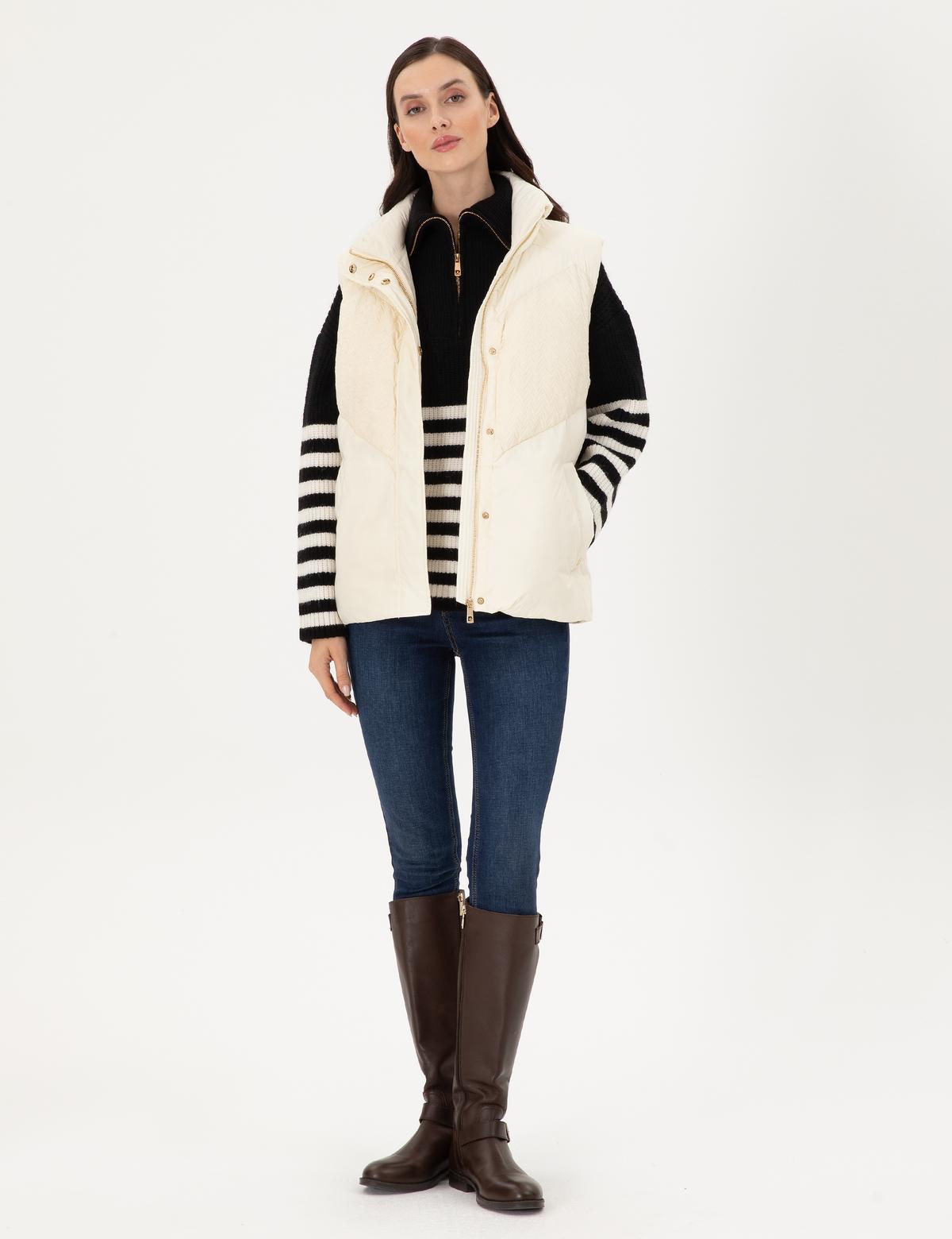 Ekru Yelek - 50290335028