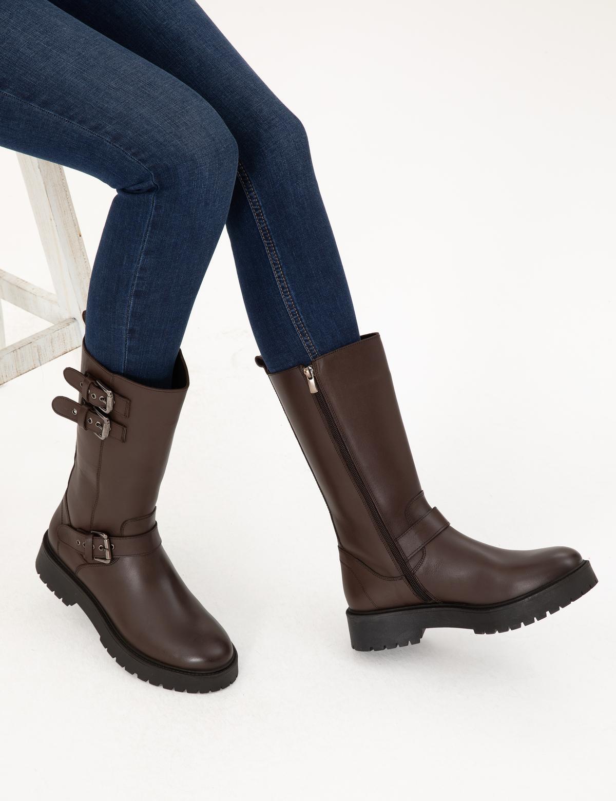 Kahverengi Çizme - 50295604002