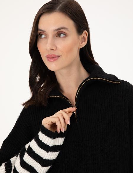 Siyah Comfort Fit Kazak - 50298102010