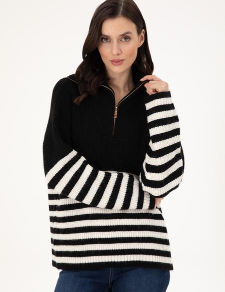 Siyah Comfort Fit Kazak - 50298102010