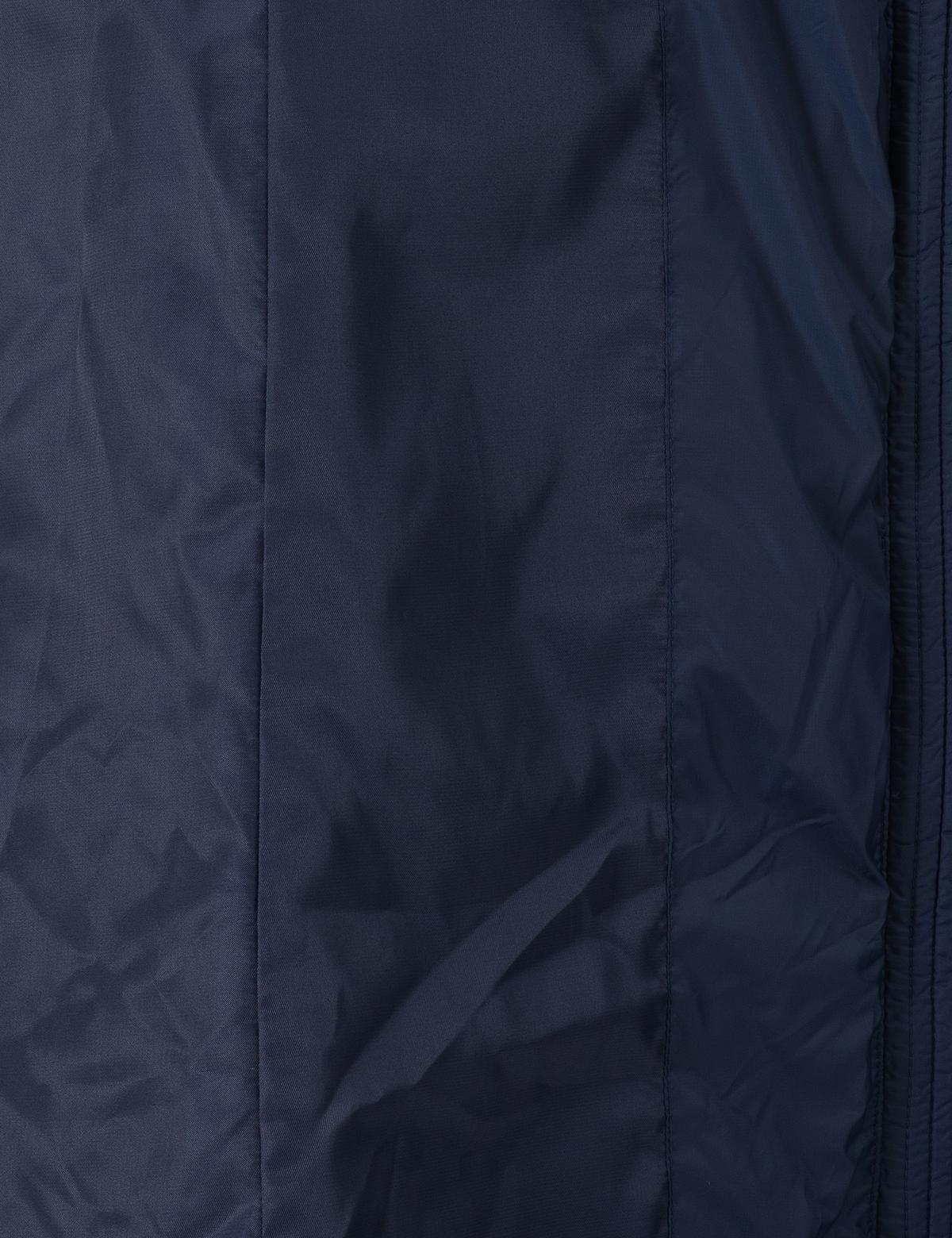 Lacivert Kapüşonlu Kapitone Uzun Mont - 50297299020