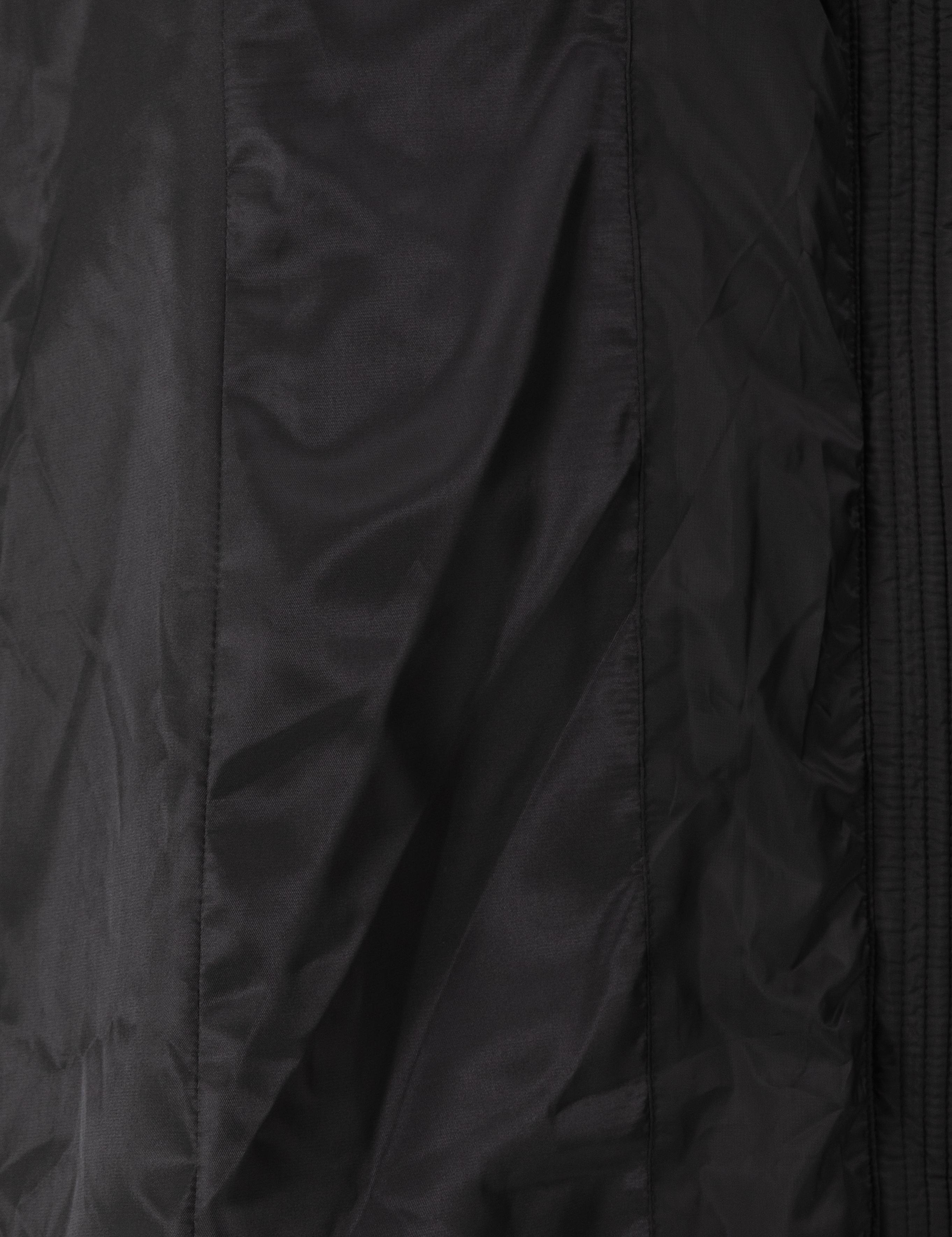 Siyah Kapüşonlu Kapitone Uzun Mont