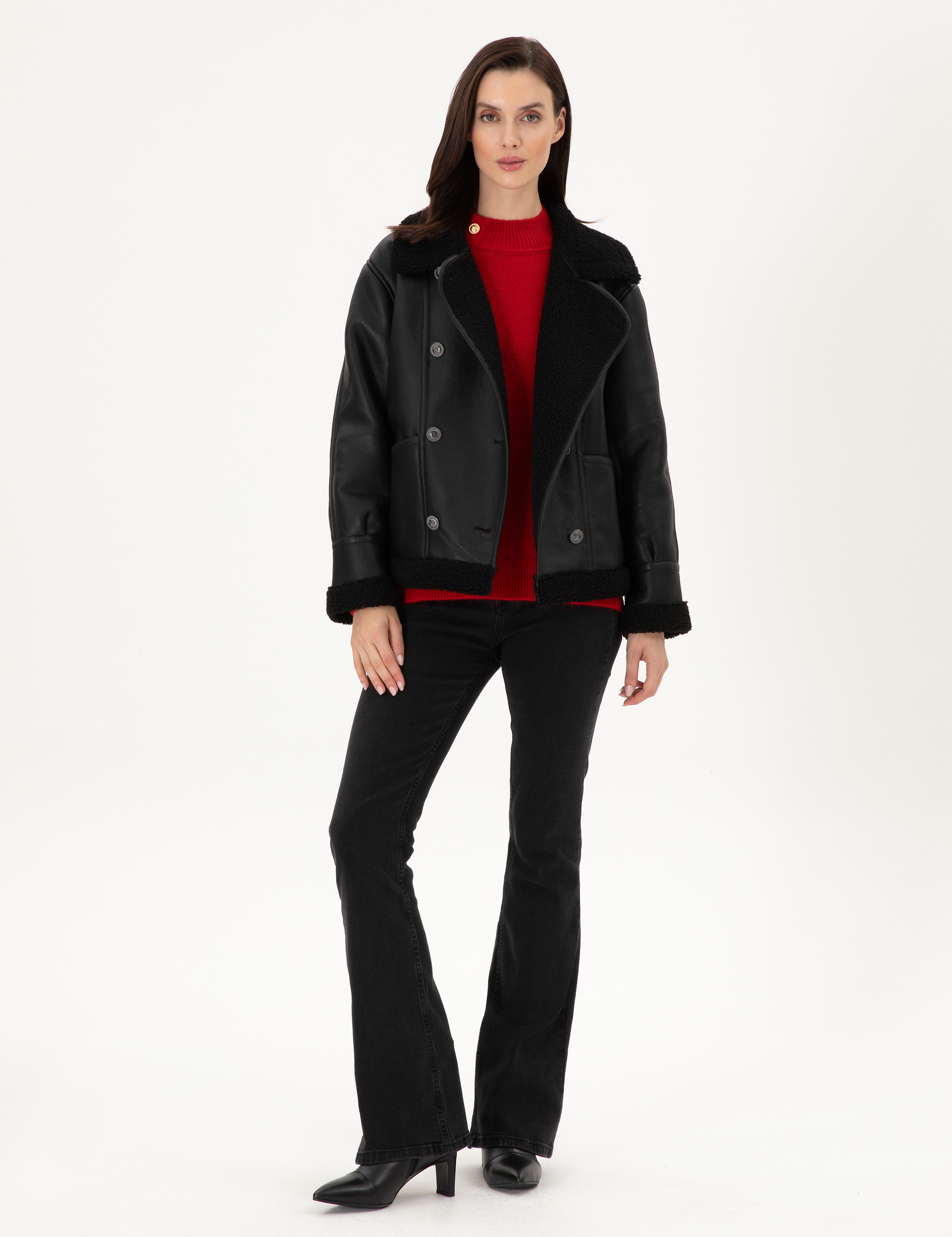 Siyah Regular Fit Mont - Image 4