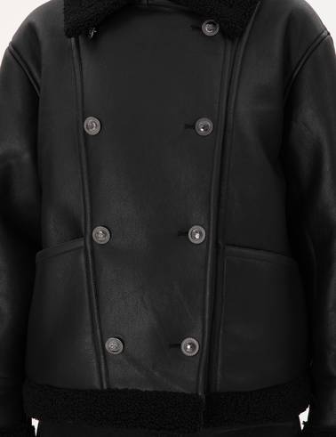 Siyah Regular Fit Mont
