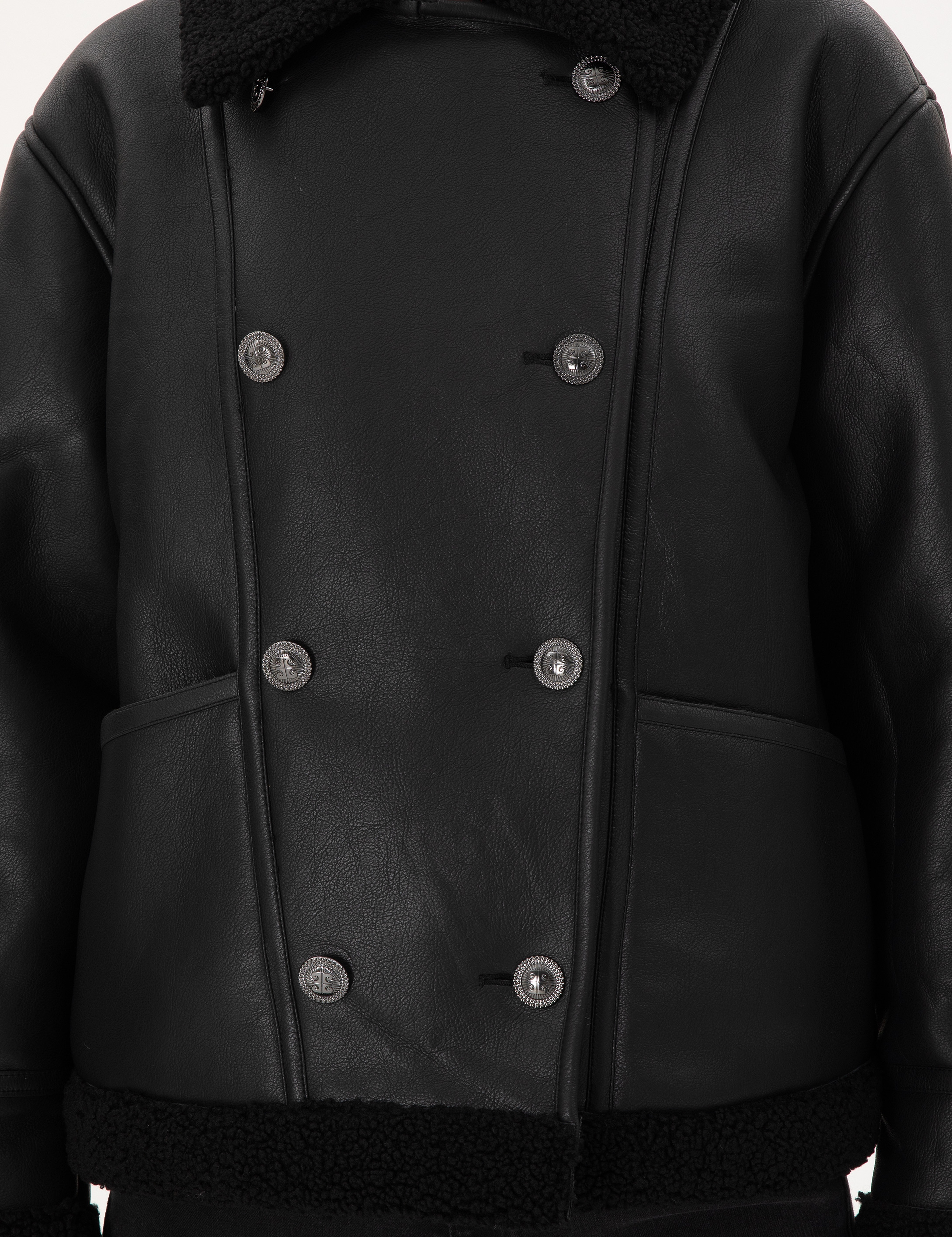 Siyah Regular Fit Mont - Image 7