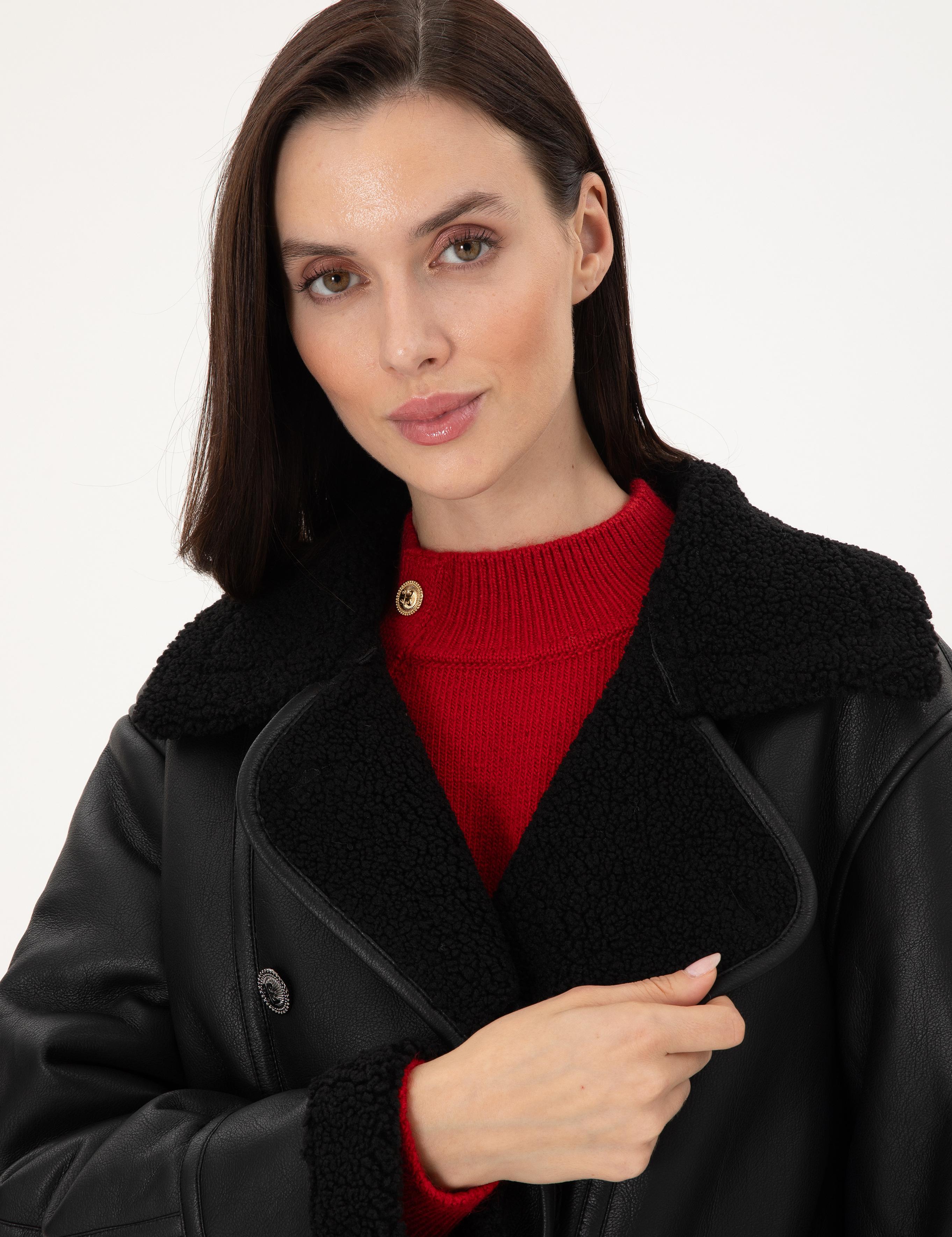 Siyah Regular Fit Mont