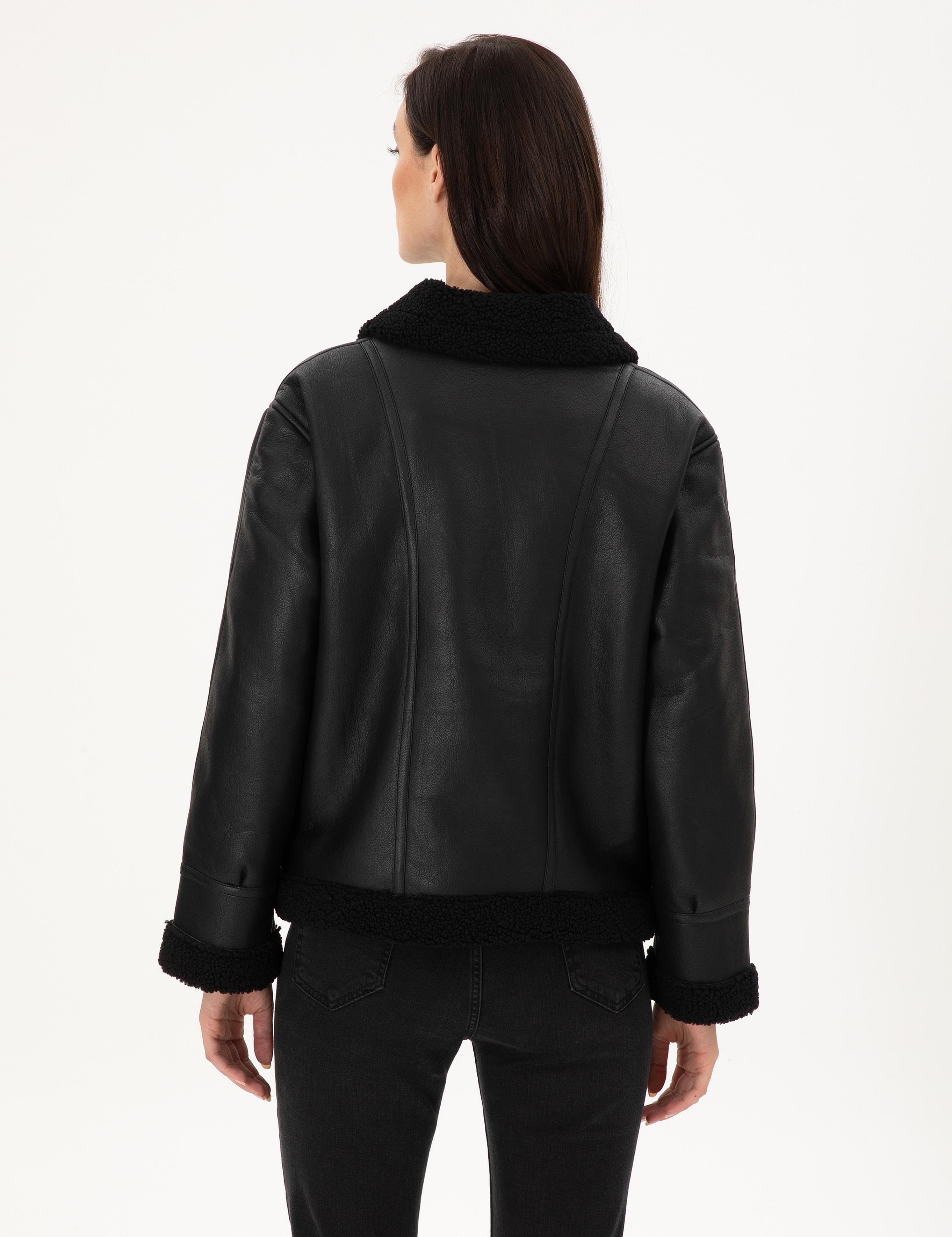 Siyah Regular Fit Mont