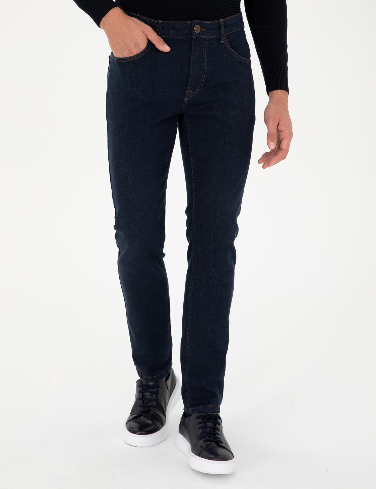 Lacivert Slim Fit Jean Pantolon - 50295844005