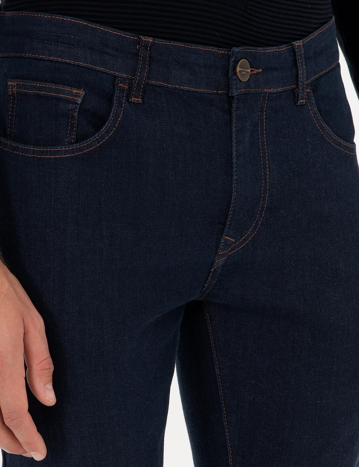 Lacivert Slim Fit Jean Pantolon - 50295844005