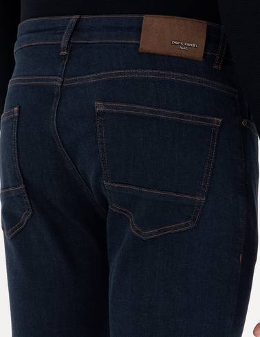 Lacivert Slim Fit Jean Pantolon