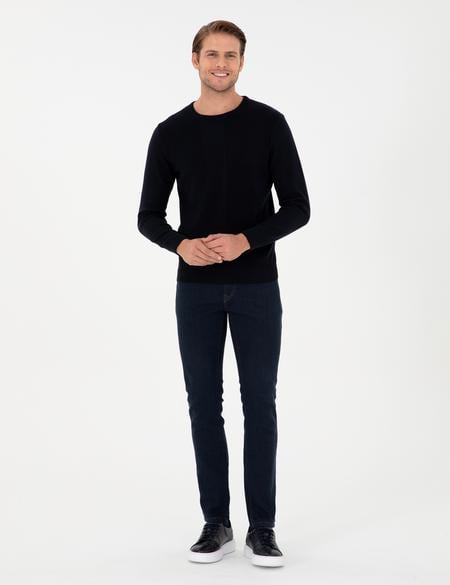 Lacivert Slim Fit Jean Pantolon - 50295844005