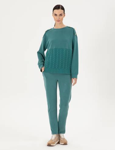 Koyu Yeşil Regular Fit Eşofman Altı