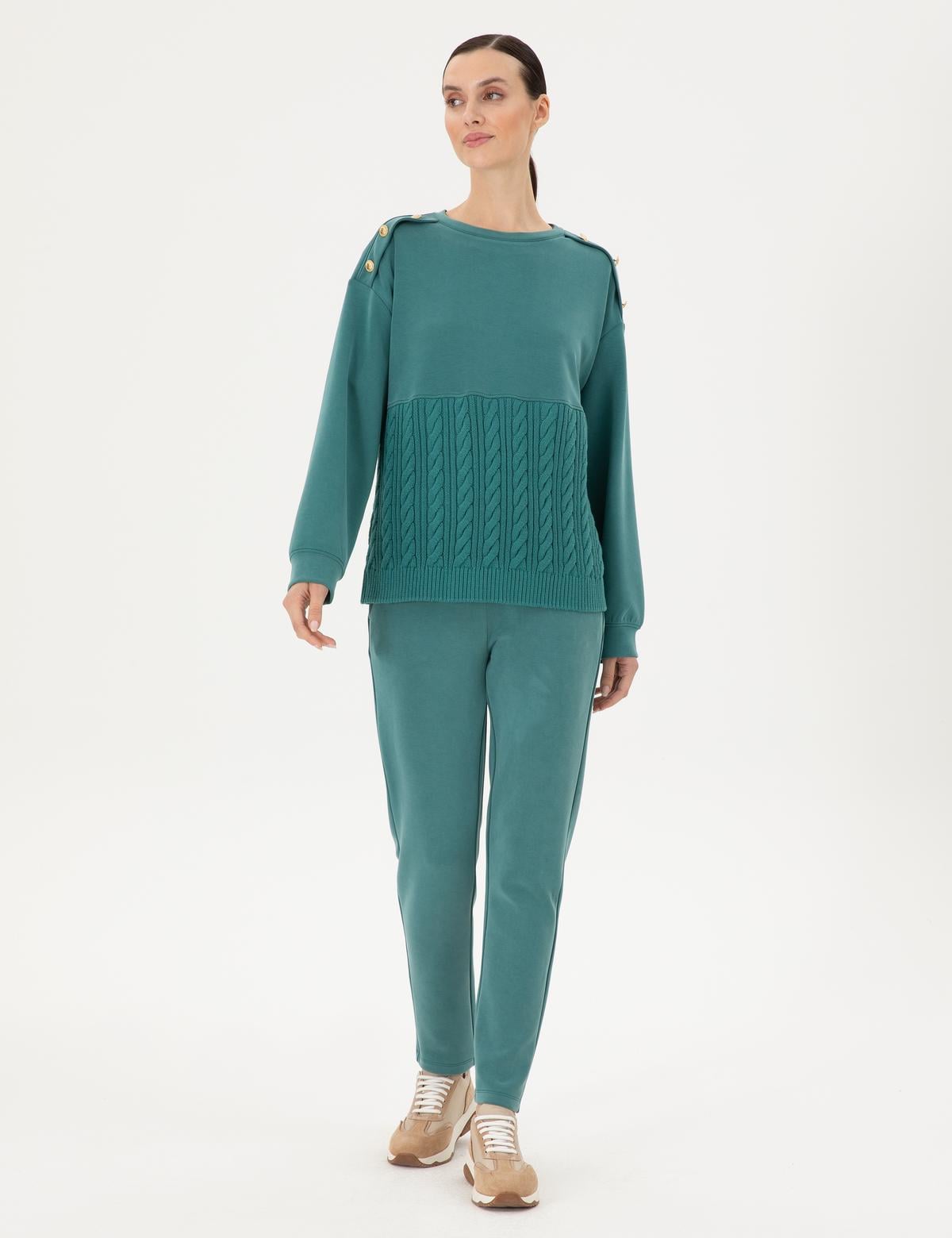 Koyu Yeşil Regular Fit Eşofman Altı - 50290934011