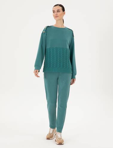 Koyu Yeşil Regular Fit Eşofman Altı