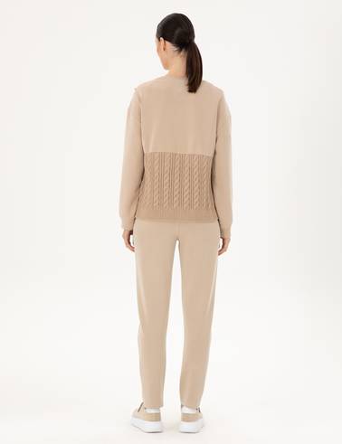 Bej Regular Fit Eşofman Altı
