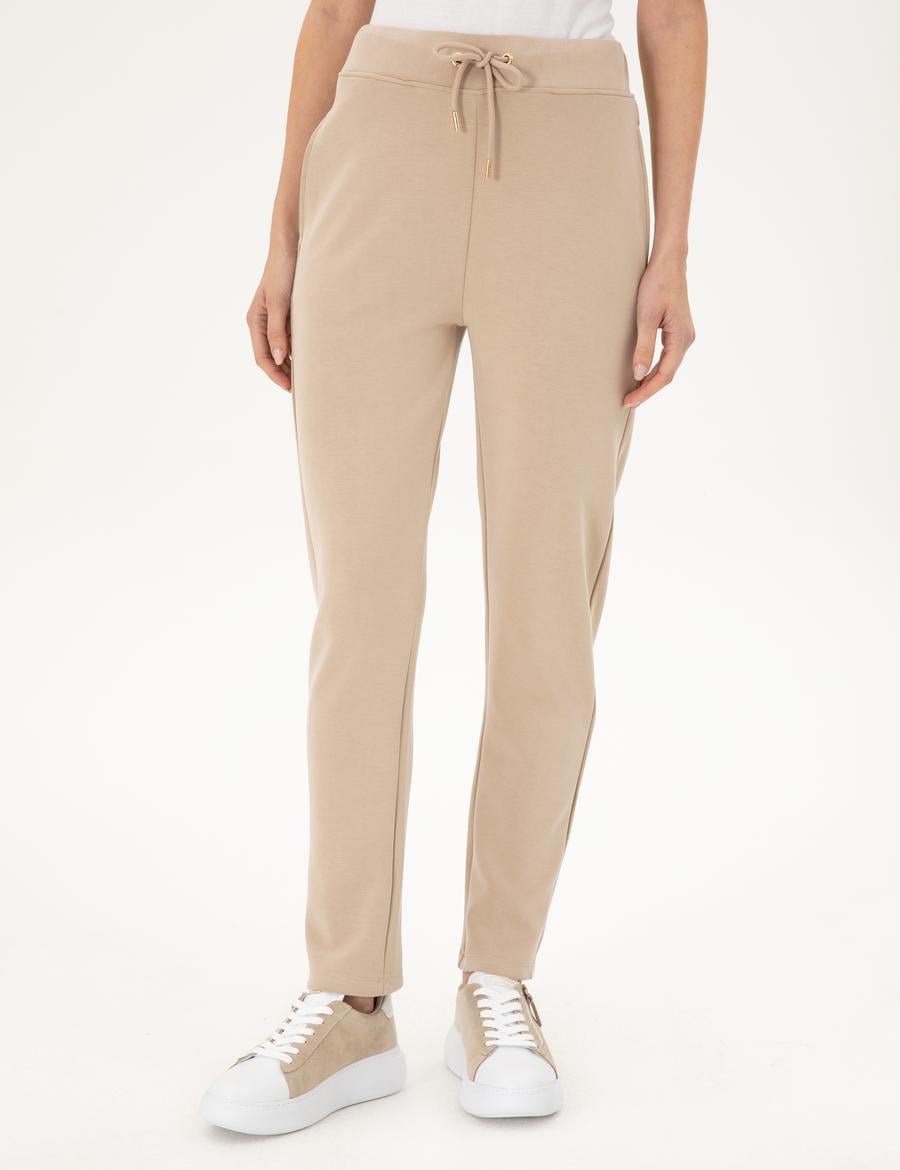 Bej Regular Fit Eşofman Altı