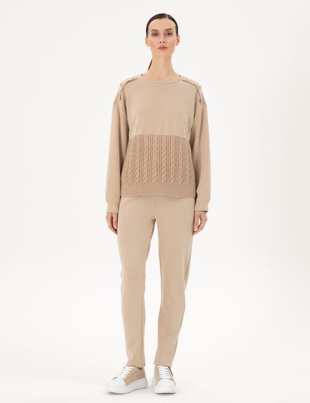 Bej Regular Fit Eşofman Altı - 50290934004