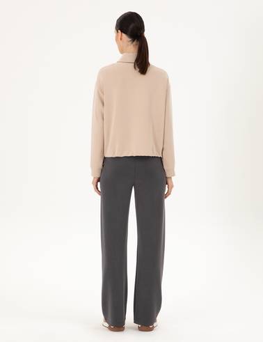 Antrasit Flare Fit Eşofman Altı