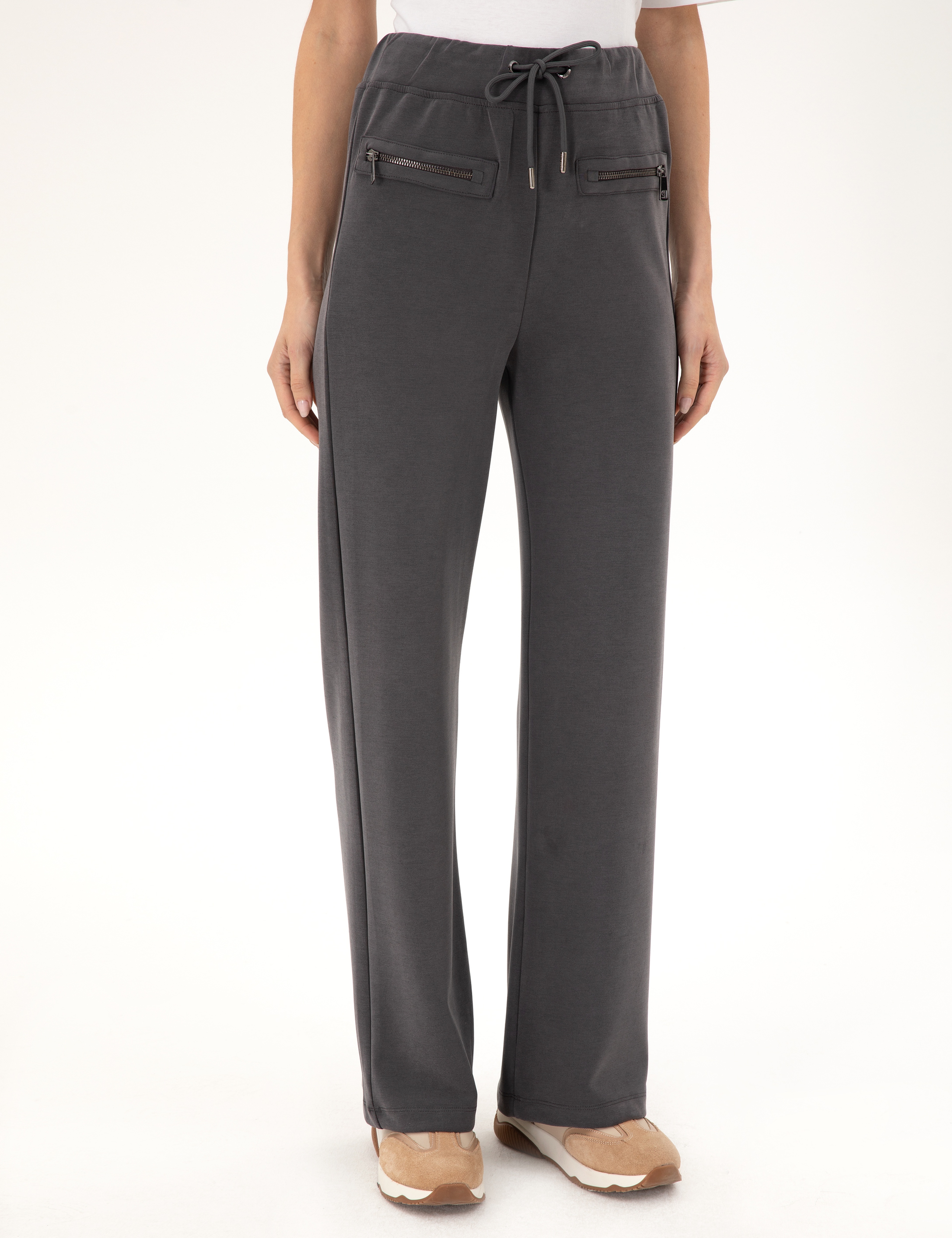 Antrasit Flare Fit Eşofman Altı - Image 2