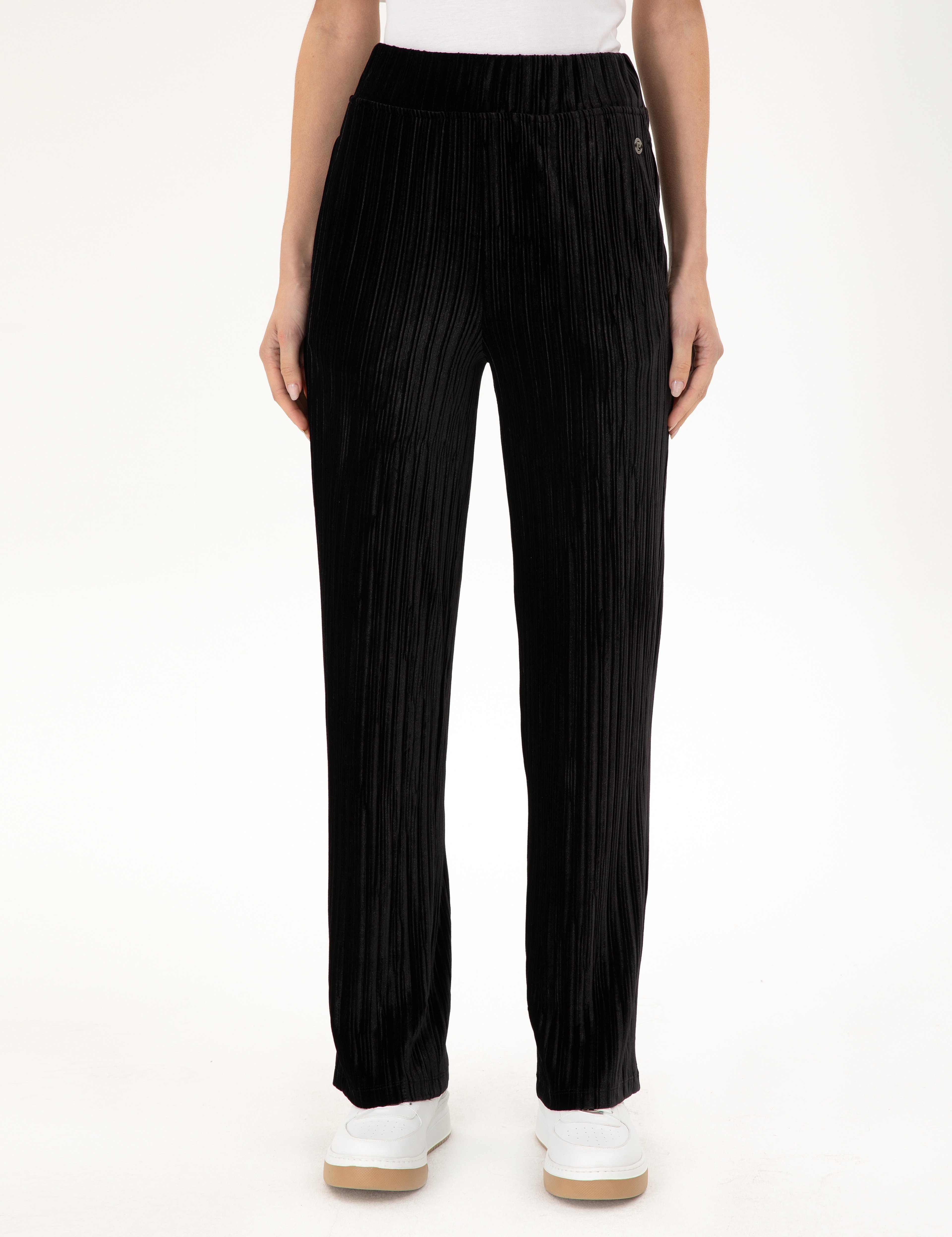 Siyah Loose Fit Eşofman Altı - Image 2
