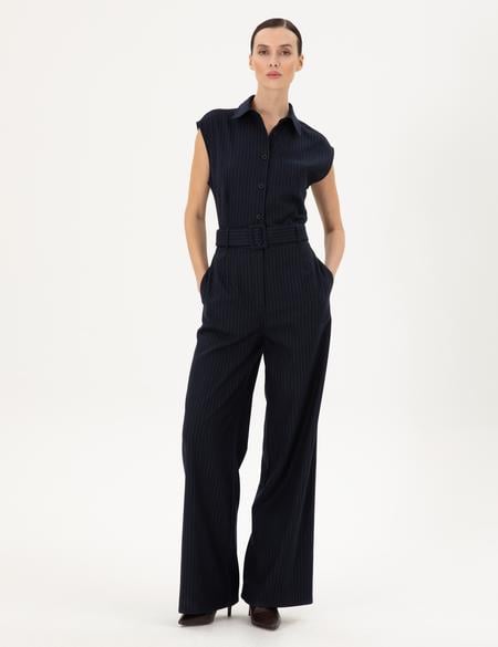 Lacivert Dokuma Tulum - 50292301006