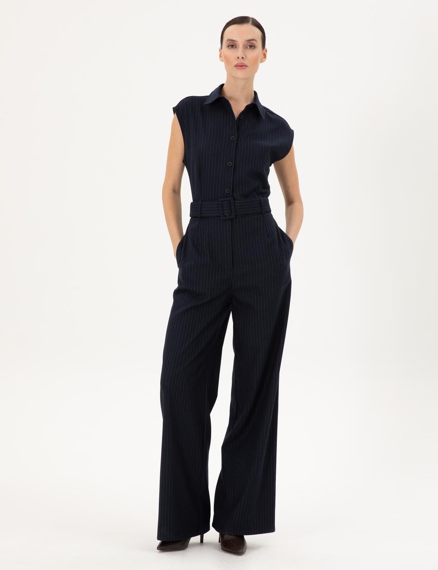 Lacivert Dokuma Tulum