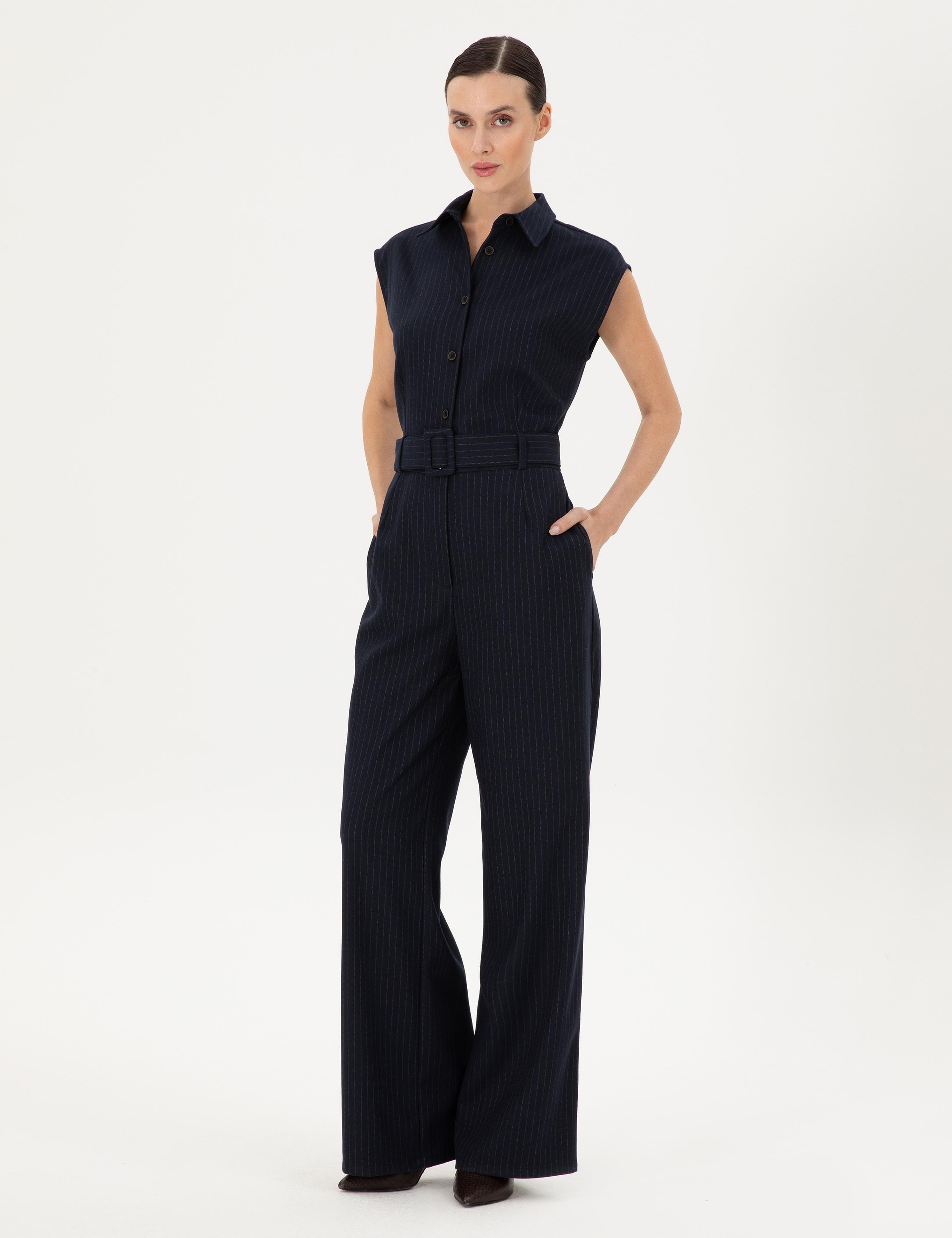 Lacivert Dokuma Tulum