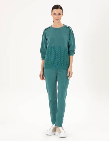 Koyu Yeşil Regular Fit Eşofman Altı