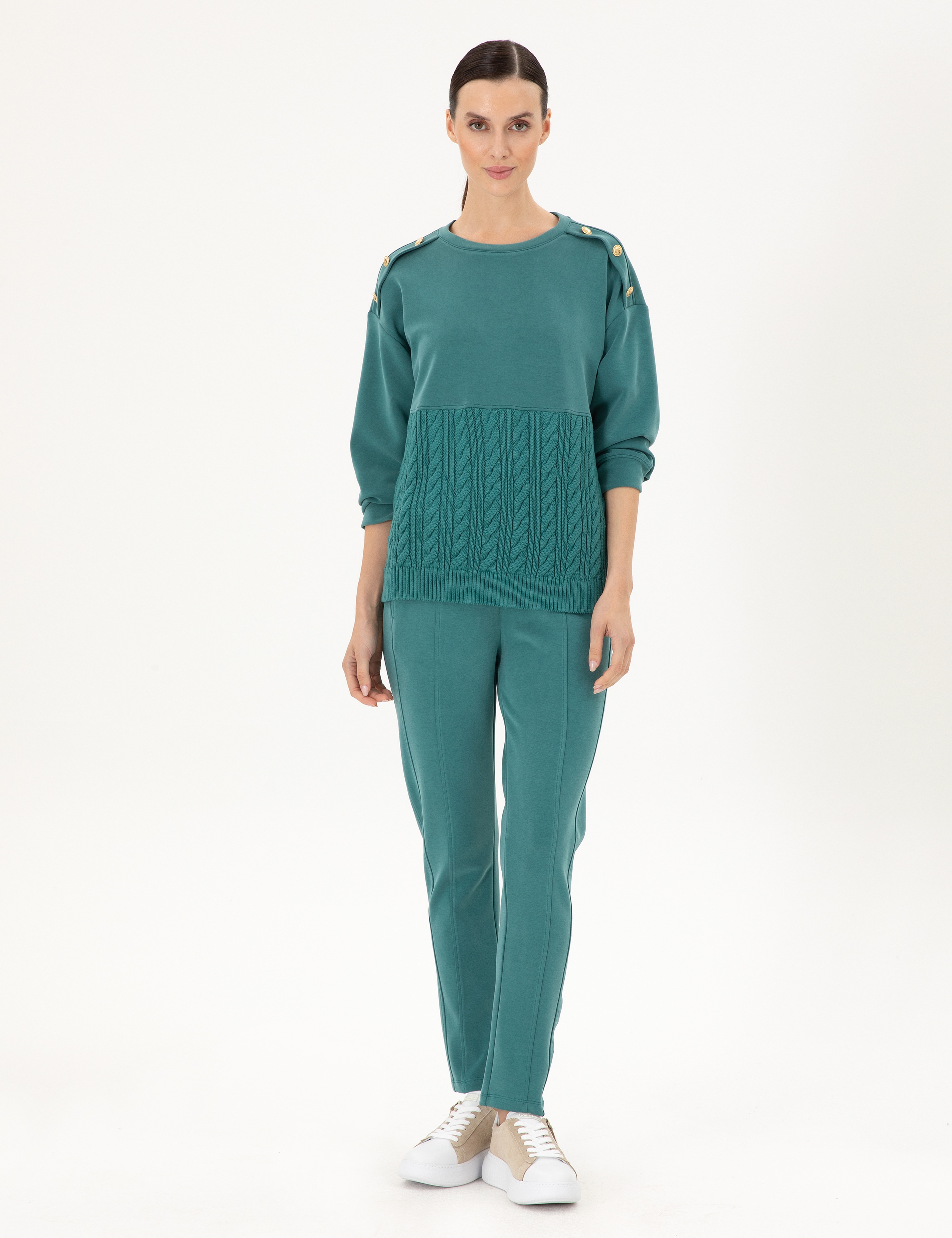 Koyu Yeşil Regular Fit Eşofman Altı - Image 3