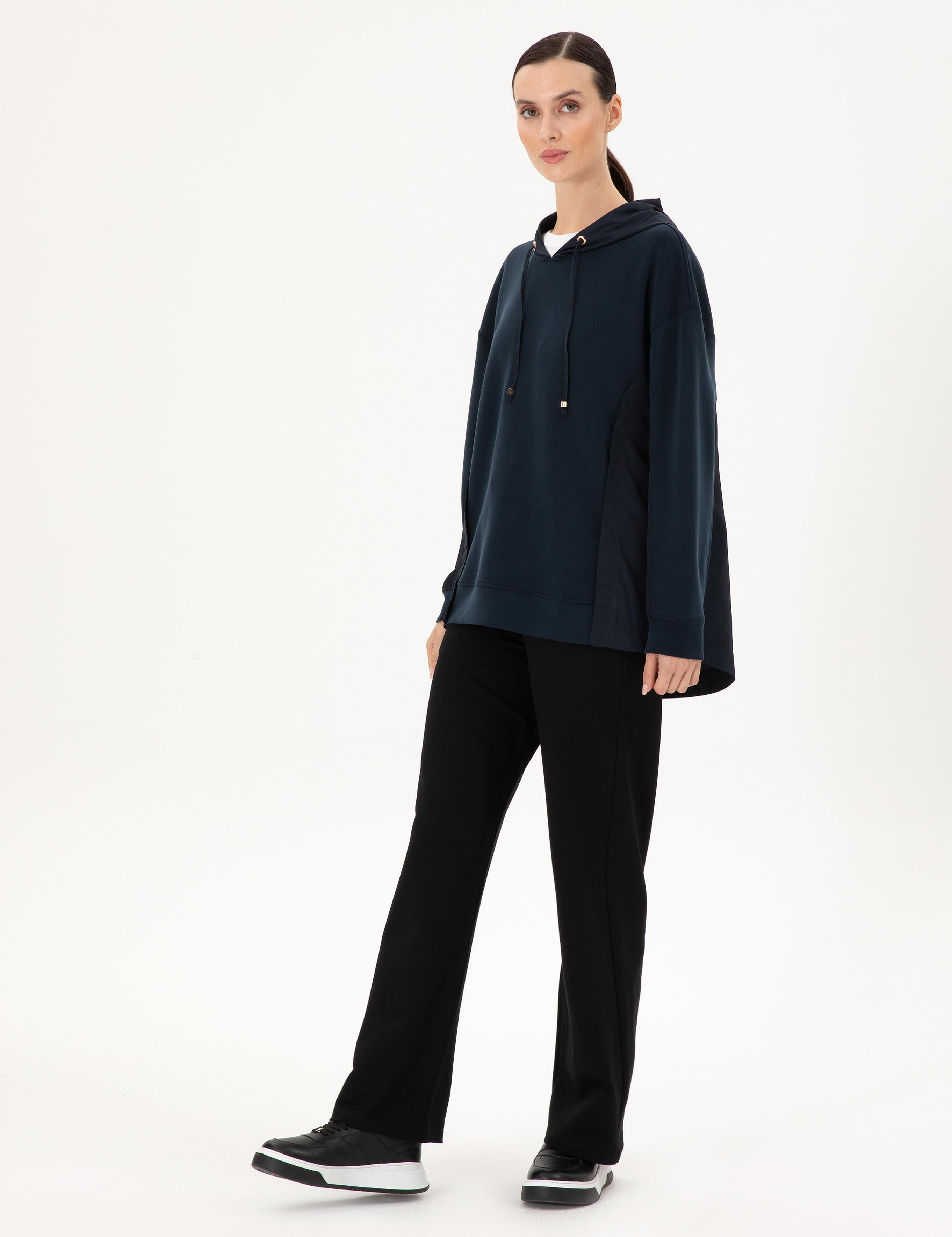 Siyah Loose Fit Eşofman Altı