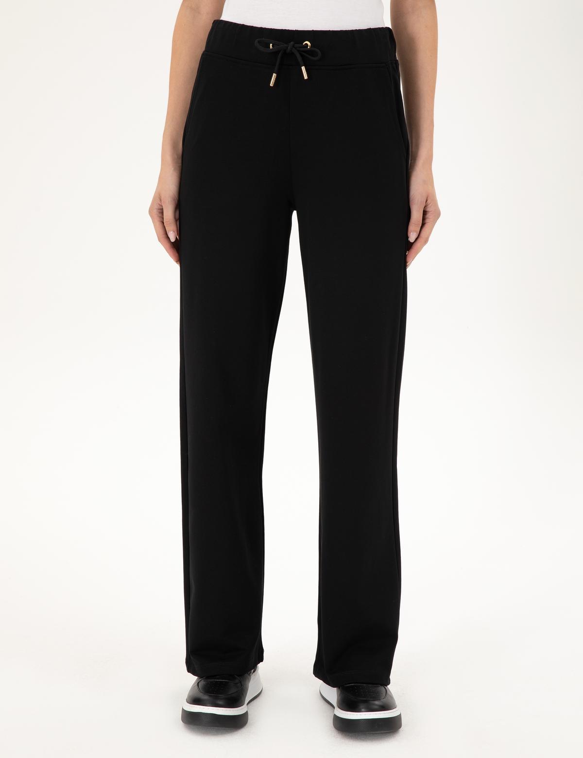 Siyah Loose Fit Eşofman Altı - 50301499025