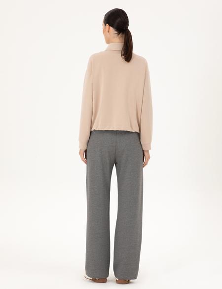 Antrasit Melanj Loose Fit Eşofman Altı - 50301499036