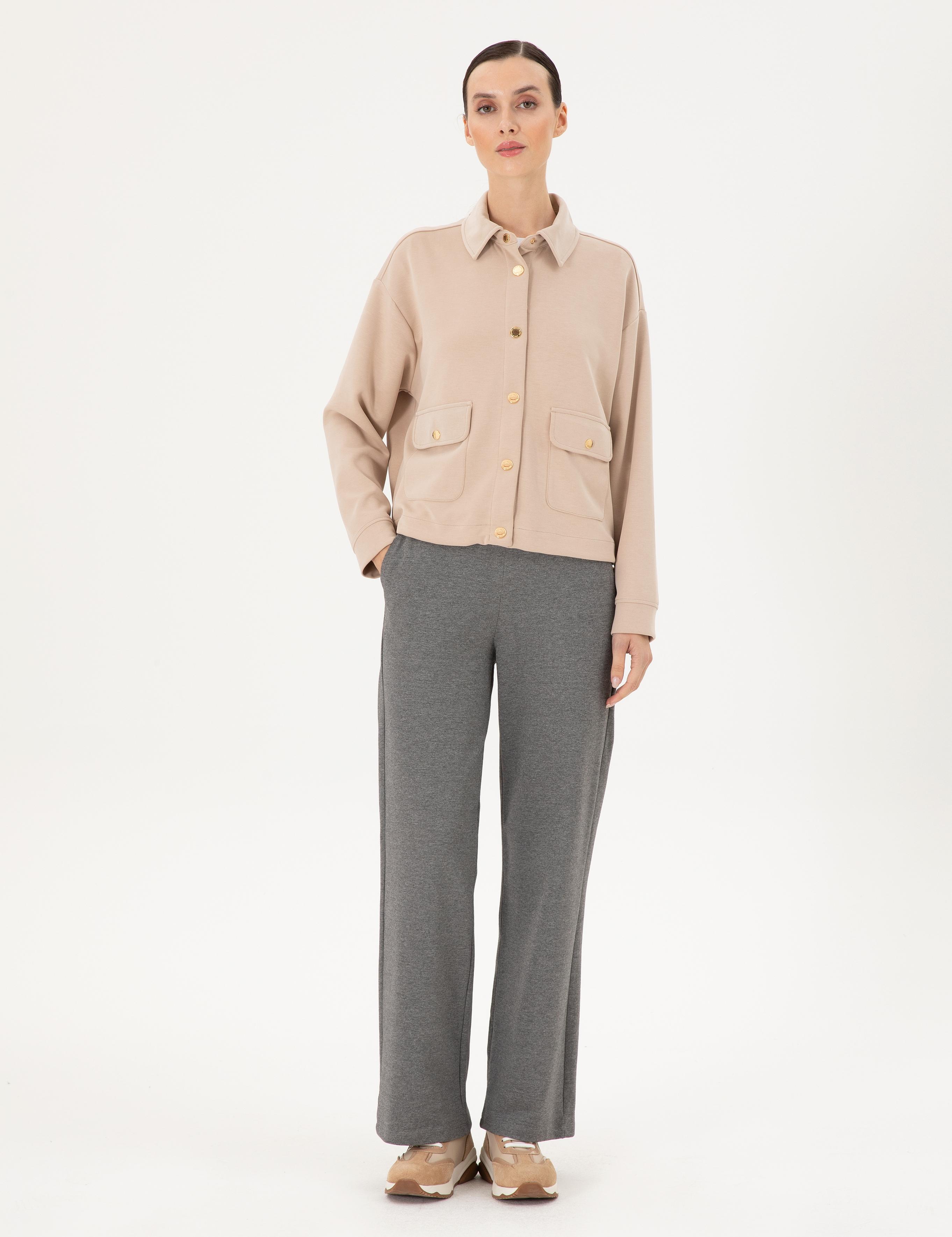 Antrasit Melanj Loose Fit Eşofman Altı