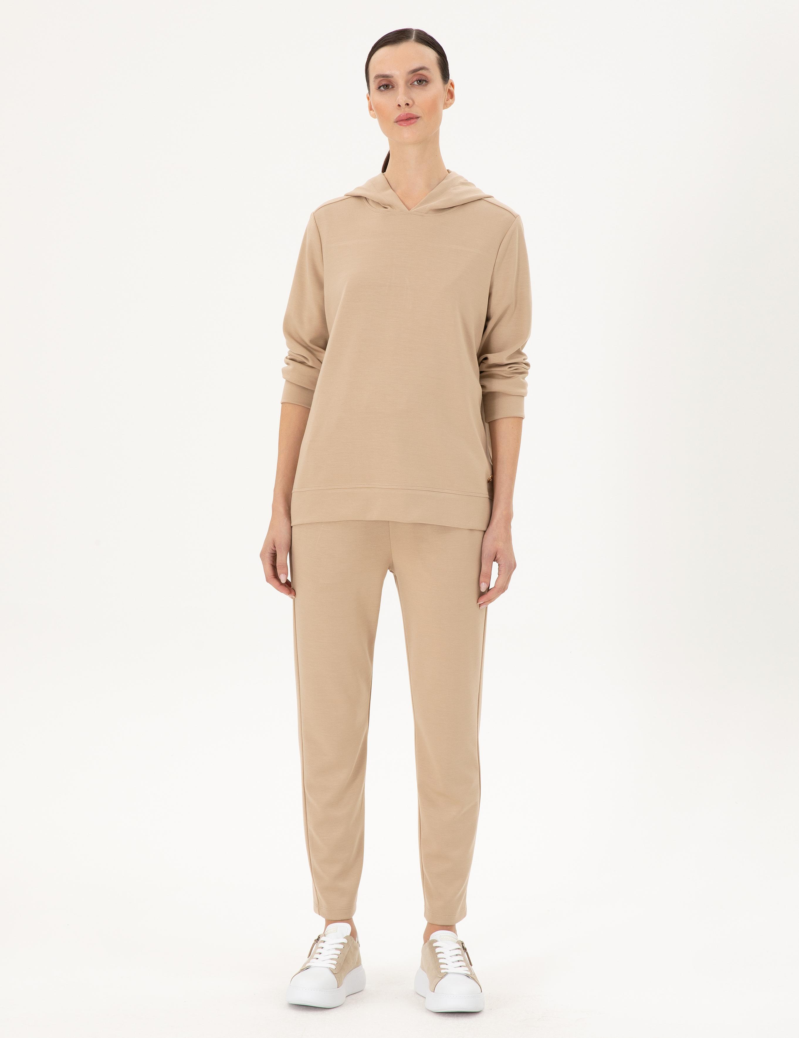 Bej Regular Fit Eşofman Altı