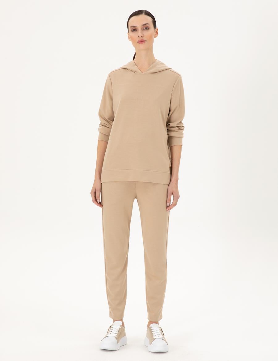 Bej Regular Fit Eşofman Altı