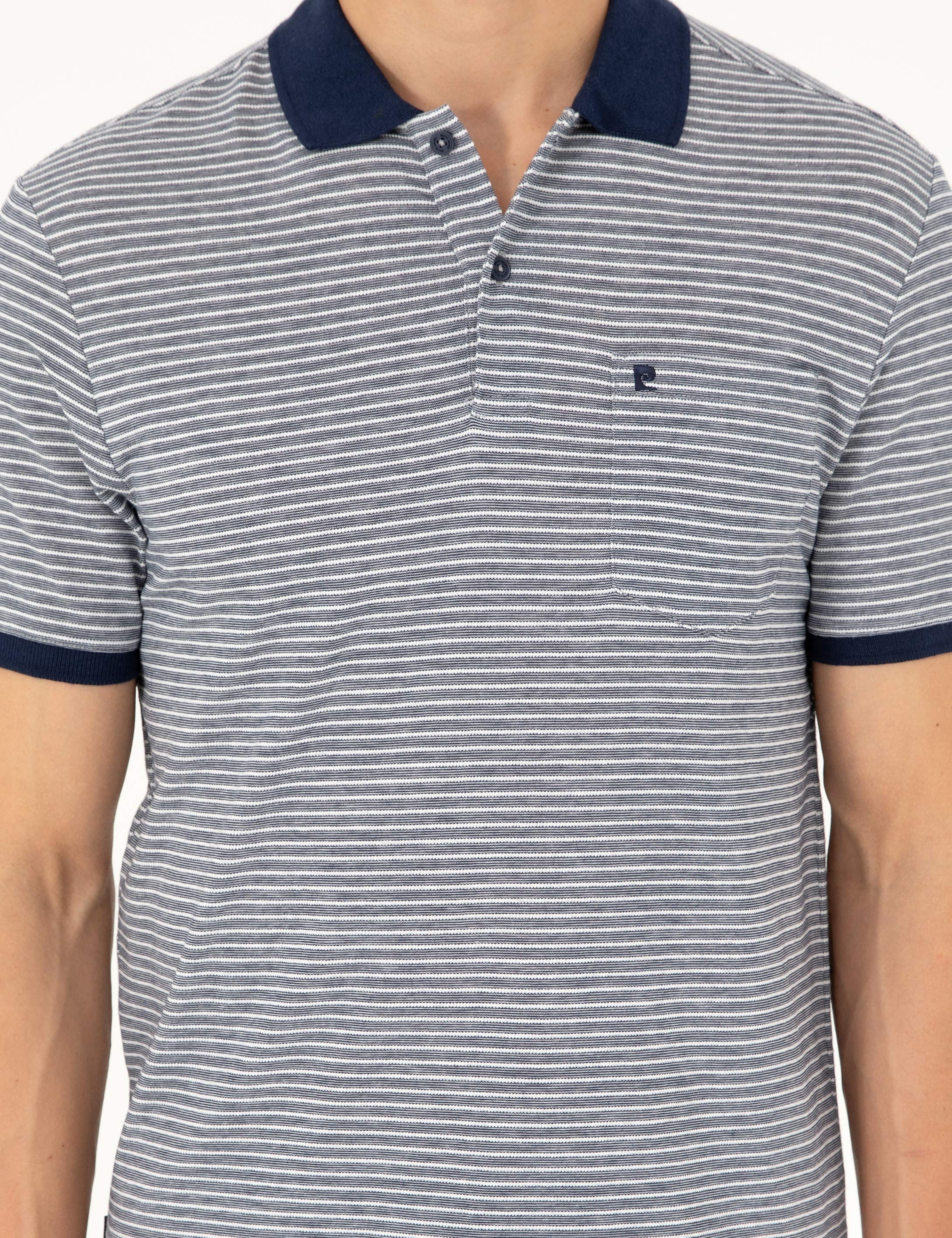 Lacivert Regular Fit Düğmeli Polo Yaka Tişört